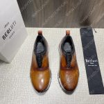 BERLUTI FAST TRACK SCRITTO SNEAKERS BROWN S3873-V1