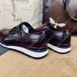 BERLUTI LEATHER SNEAKERS MAROON S4440-VX1 - Image 5
