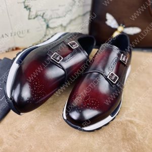 BERLUTI LEATHER SNEAKERS MAROON S4440-VX1 - Image 7