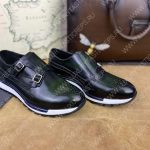 BERLUTI LEATHER SNEAKERS BLACK S5890