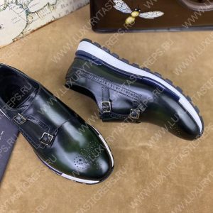 BERLUTI LEATHER SNEAKERS BLACK S5890 - Image 3