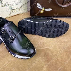 BERLUTI LEATHER SNEAKERS BLACK S5890 - Image 4