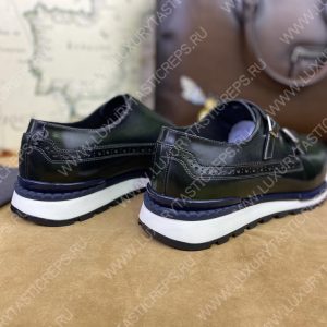 BERLUTI LEATHER SNEAKERS BLACK S5890 - Image 5