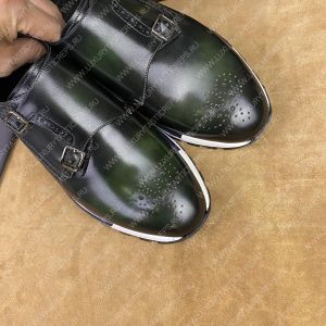 BERLUTI LEATHER SNEAKERS BLACK S5890 - Image 7