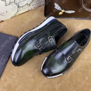 BERLUTI LEATHER SNEAKERS BLACK S5890 - Image 8