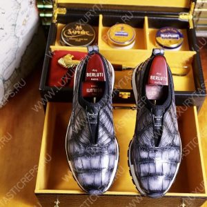 BERLUTI FAST TRACK SNEAKER GREY S38785-V1 - Image 3