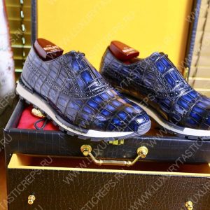 BERLUTI FAST TRACK SNEAKER BLUE S38785-V1 - Image 3
