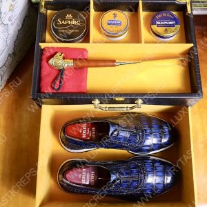 BERLUTI FAST TRACK SNEAKER BLUE S38785-V1 - Image 6