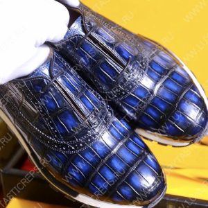 BERLUTI FAST TRACK SNEAKER BLUE S38785-V1 - Image 7