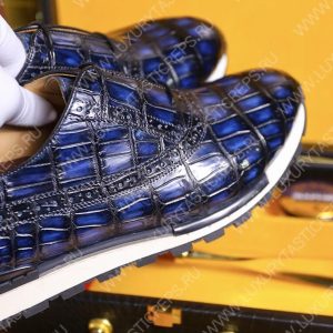 BERLUTI FAST TRACK SNEAKER BLUE S38785-V1 - Image 8