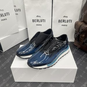 BERLUTI FAST TRACK SNEAKERS BLUE S5541-V2 - Image 3