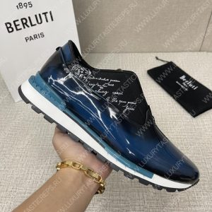 BERLUTI FAST TRACK SNEAKERS BLUE S5541-V2 - Image 4
