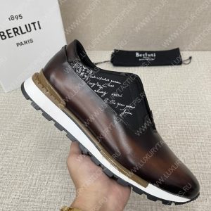 BERLUTI FAST TRACK SNEAKERS BROWN S5541-V2 - Image 4