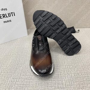 BERLUTI FAST TRACK SNEAKERS BROWN S5541-V2 - Image 7