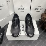 BERLUTI FAST TRACK SNEAKERS BLACK S5541-V2
