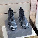 BLANECIAGA STRIKE LACE-UP BOOT BLACK 590974WA