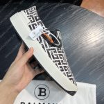 BALMAIN SLIP-ON SNEAKERS BLACK AND WHITE XN1VL69