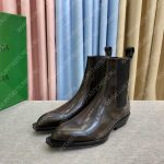 BOTTEGA VENETA SLOUCHY LEATHER CHELSEA BOOTS BROWN 677991V