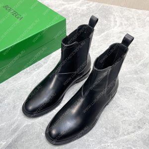 BOTTEGA VENETA LEATHER ANKLE BOOTS BLACK 799801V - Image 3