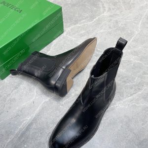 BOTTEGA VENETA LEATHER ANKLE BOOTS BLACK 799801V - Image 5