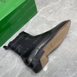 BOTTEGA VENETA LEATHER ANKLE BOOTS BLACK 799801V - Image 6