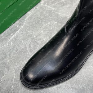 BOTTEGA VENETA LEATHER ANKLE BOOTS BLACK 799801V - Image 7