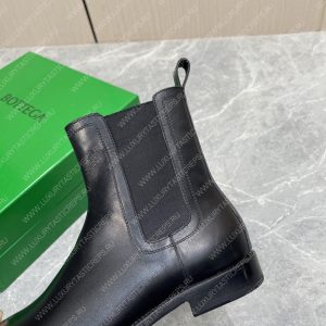 BOTTEGA VENETA LEATHER ANKLE BOOTS BLACK 799801V - Image 8