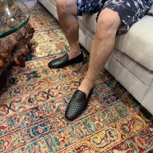 OTTEGA VENETA INTRECCIATO SLIPPERS BLACK 730275V - Image 8