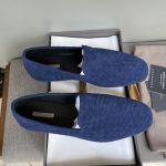 BOTTEGA VENETA  INTRECCIATO SLIPPERS BLUE 730275V
