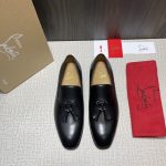 CHRISTIAN LOUBOUTIN DANDELION TASSEL LOAFER BLACK 1230914BWI3