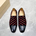 CHRISTIAN LOUBOUTIN DANDELION LOAFER BLACK & RED 3171185BK01