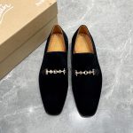 CHRISTIAN LOUBOUTIN EQUISWING LOAFER BLACK 3211059B652