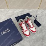 DIOR B27 HIGH-TOP SNEAKER RED AND WHITE AM1VI327TCCH