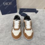DIOR B27 LOW-TOP SNEAKER BROWN AND CREAM AM1VI327TCCH