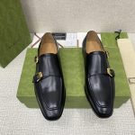 GUCCI SIGNORA DOUBLE MONK STRAP SHOES BLACK M60171