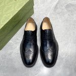 GUCCI MEN'S LACE-UP SHOE BLACK 723694