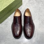 GUCCI MEN'S LACE-UP SHOE BURGUNDI 723694