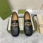 GUCCI LOAFER WITH INTERLOCKING-G BLACK 701791
