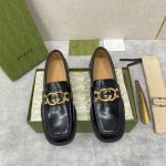 GUCCI LOAFER WITH INTERLOCKING-G BLACK 701791