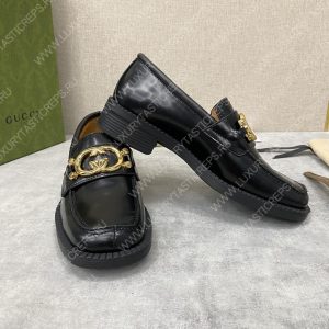GUCCI LOAFER WITH INTERLOCKING-G BLACK 701791 - Image 4