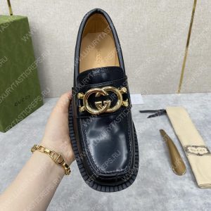 GUCCI LOAFER WITH INTERLOCKING-G BLACK 701791 - Image 7