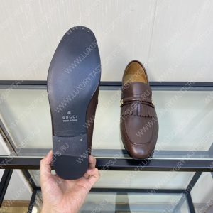 GUCCI LOAFERS BROWN 738468 - Image 8
