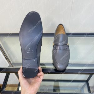 GUCCI LOAFERS GREY 738468 - Image 8
