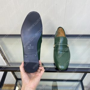GUCCI LOAFERS GREEN 738468 - Image 8