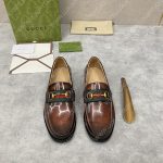GUCCI LOAFER WITH HORSEBIT BROWN 655579