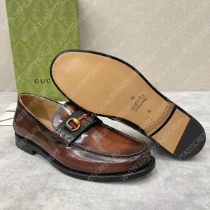 GUCCI LOAFER WITH HORSEBIT BROWN 655579 - Image 7