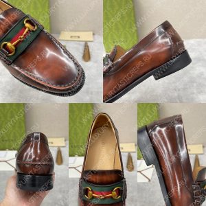 GUCCI LOAFER WITH HORSEBIT BROWN 655579 - Image 9