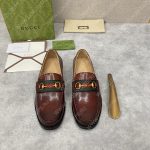 GUCCI LOAFER WITH HORSEBIT BROWN 655579
