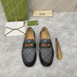 GUCCI LOAFER WITH HORSEBIT GREY 655579