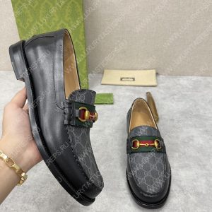 GUCCI LOAFER WITH HORSEBIT GREY 655579 - Image 5